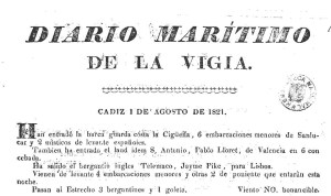 portada diario maritimo de la vigia