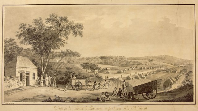 Dibujo de la Colección Malaspina, Archivo del Museo Naval de Madrid.