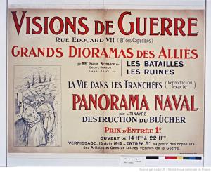 Cartel de un combate naval de la II Guerra Mundial