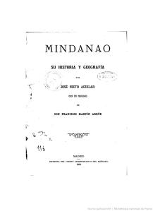 Mindanoa 1894, portada