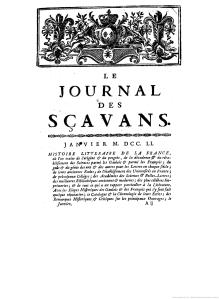 Portada J of Sçavants