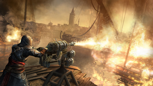 Lnazamiento del fuego marino