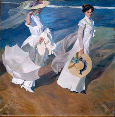 Paseo a orillas del mar,  (1909 Museo Sorolla)