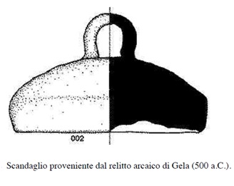 Escandallo más antiguo encontrado hasta hoy en día. Fuente: Pellegrino