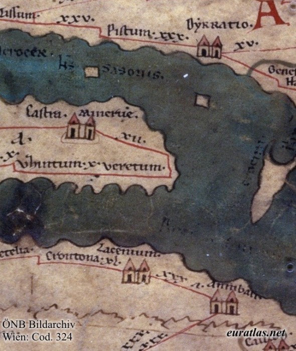 Del segmento anterior se extrae otra división, que contiene parte de Albania, y Corfú