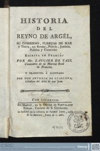 Historia del reino de argel