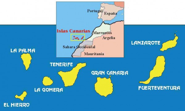 mapa islas canarias