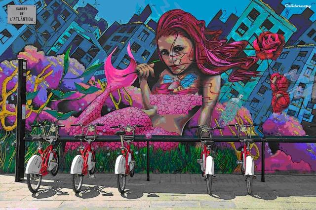 Ilustración 27. Graffiti en la calle Altántida de Barcelona