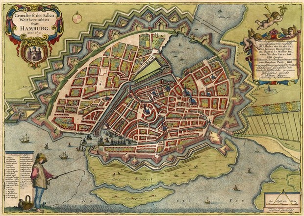Hamburgo a mita del siglo XVII