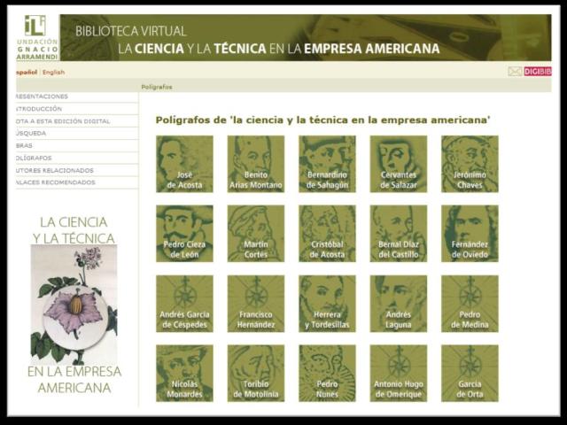 Polígrafos de la Biblioteca Virtual de la Ciencia y la Técnica en la empresa americana