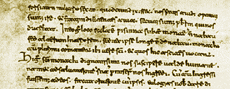 Detalle del texto que ha sobrevivido de la narración de Egeria