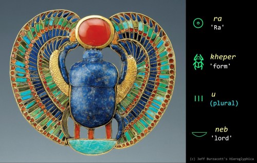 El magnífico escarabeo del faraón Tutakamón