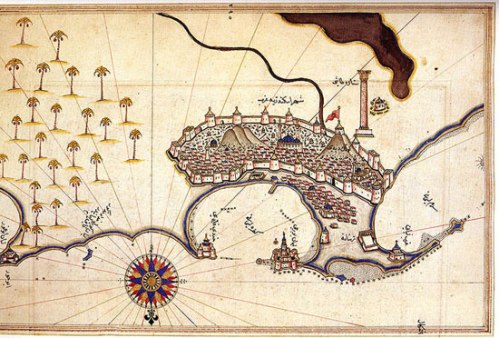 Alejandría según el mapa de Piri Reis