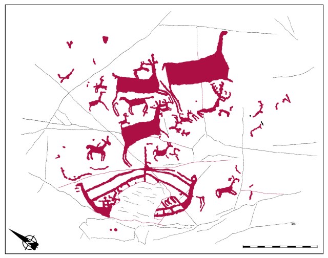 Un dibujo de la representación del patroglifo