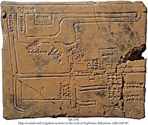 Canales de irrigación del río Eúfrates. Época babilónica. II milenio a. C.