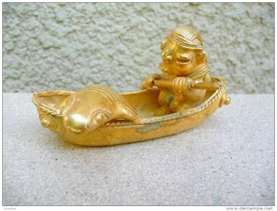 Una tumbaga tairona con motivos maríitmos