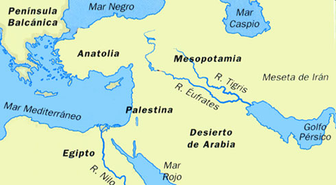 Los ríos Tigris y Eufrates. Fuente