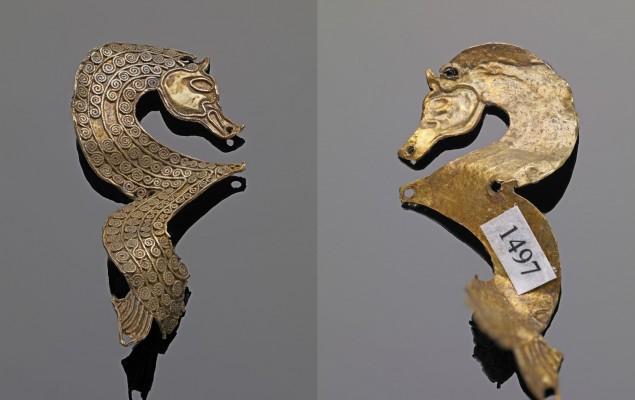 Parte anterior y posterior de la pieza