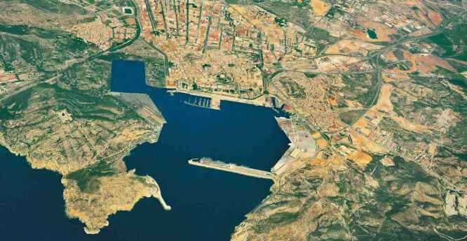 Vista aerea del puerto