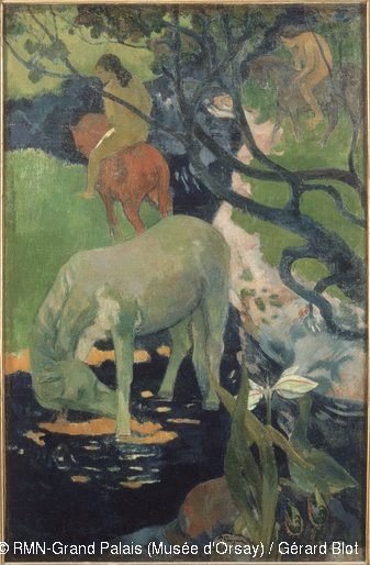 El caballo blanco de Gauguin. Fuente: 