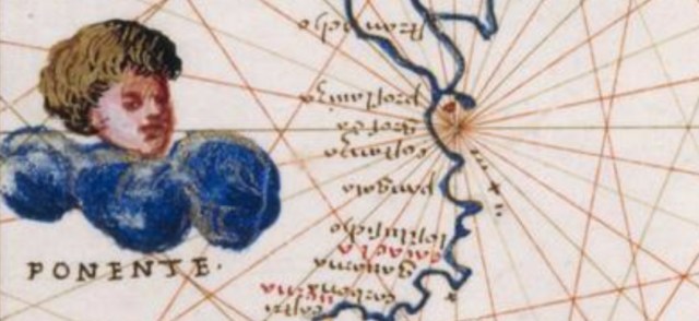 Uno de los querubines que dibujó Agnese para represtar los vientos, en este caso el ponin