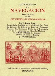 Cubierta del libro que escribió Jorge Juan para la enseñanza de los cadetes