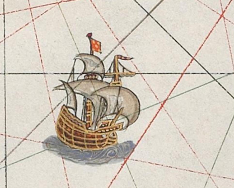 barco en carta J Martinez