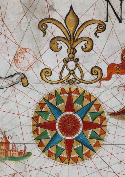 Rosa de los vientos mar Egeo