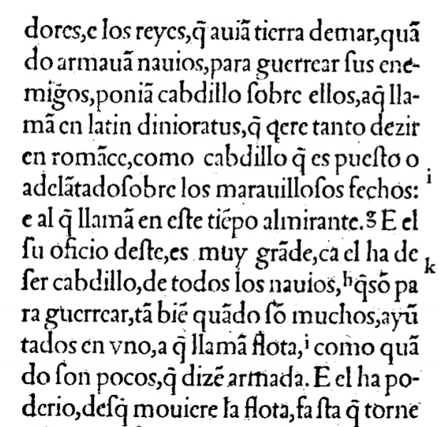 armada y flota en 7 partidas